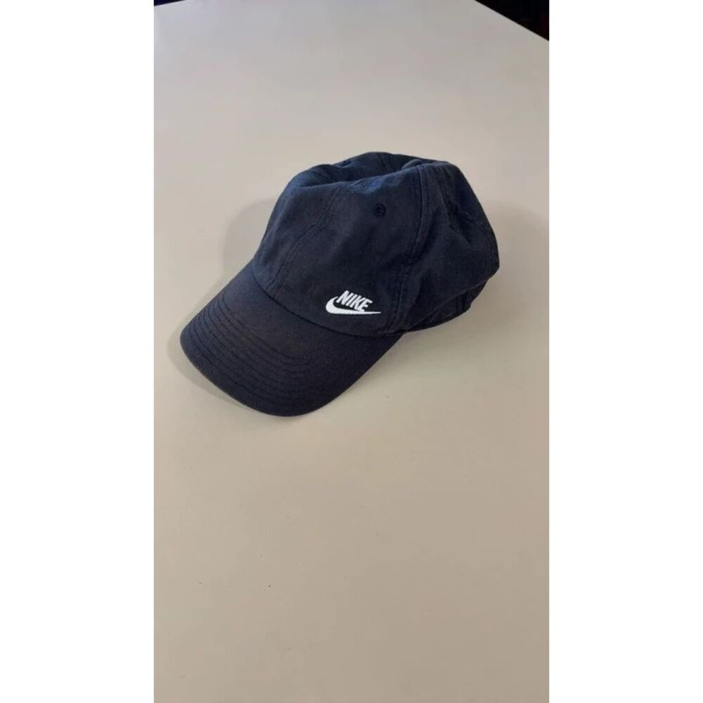Nike Heritage86 Futura Washed Adjustable Strapback Hat Navy Black Cap OS
